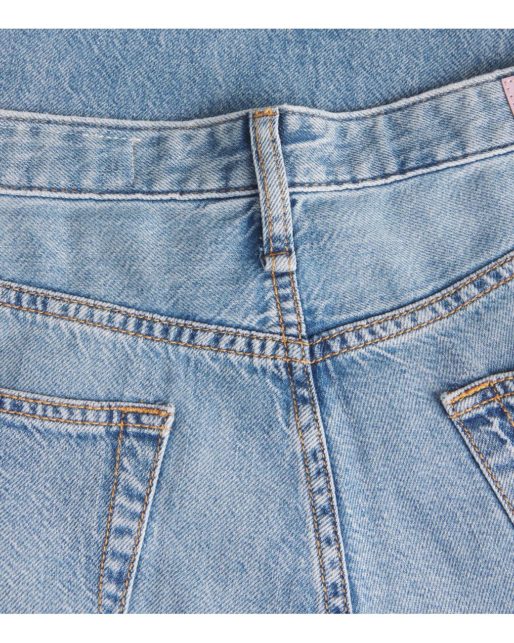 Rag & Bone Blue Logan Mid-Rise Wide-Leg Jeans