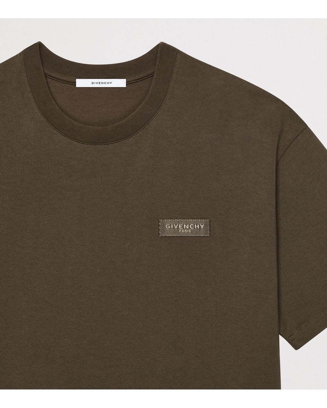 Givenchy Blue Cotton Logo T-Shirt for men