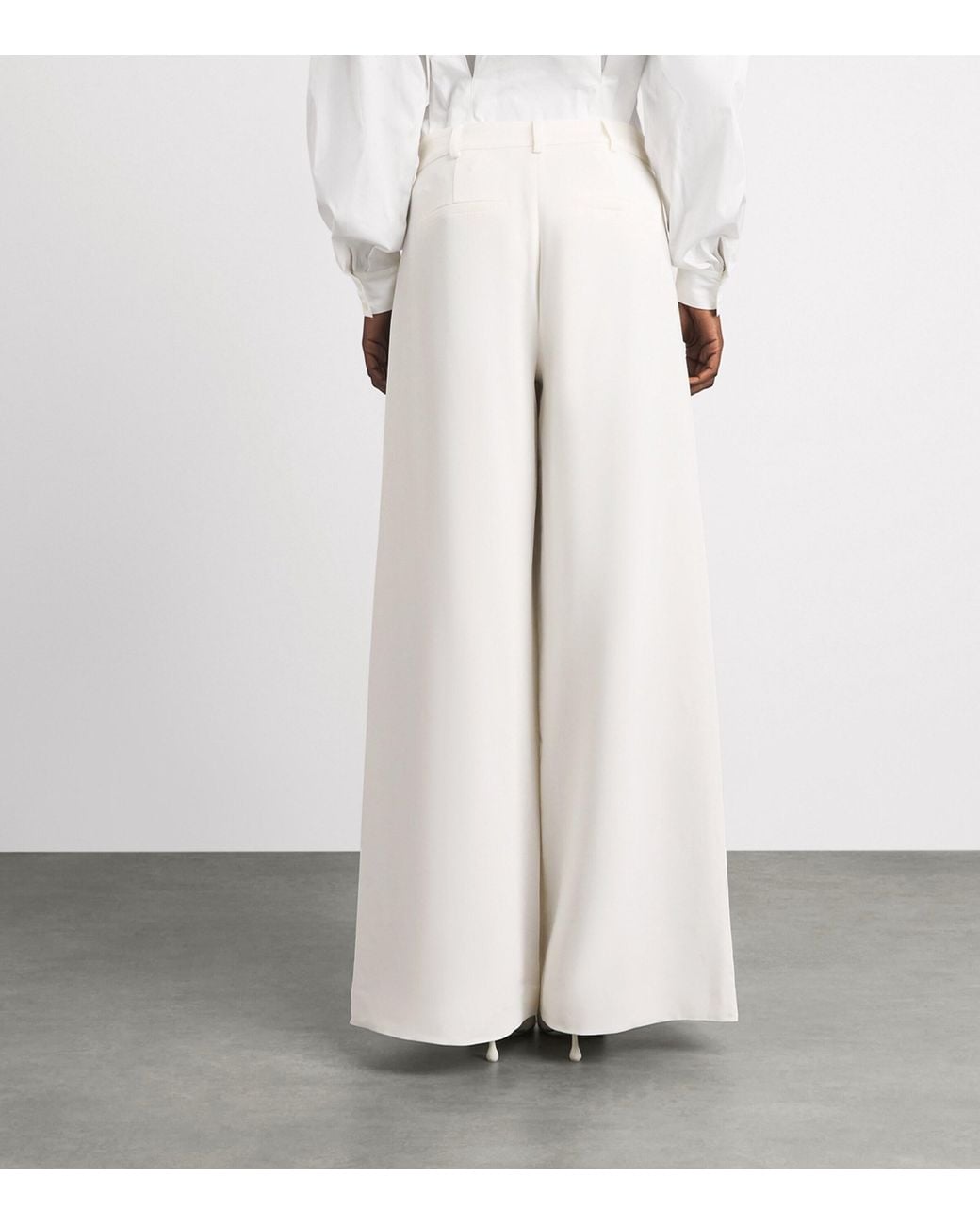 Cinq À Sept White Rococo Embroidered Roxane Trousers