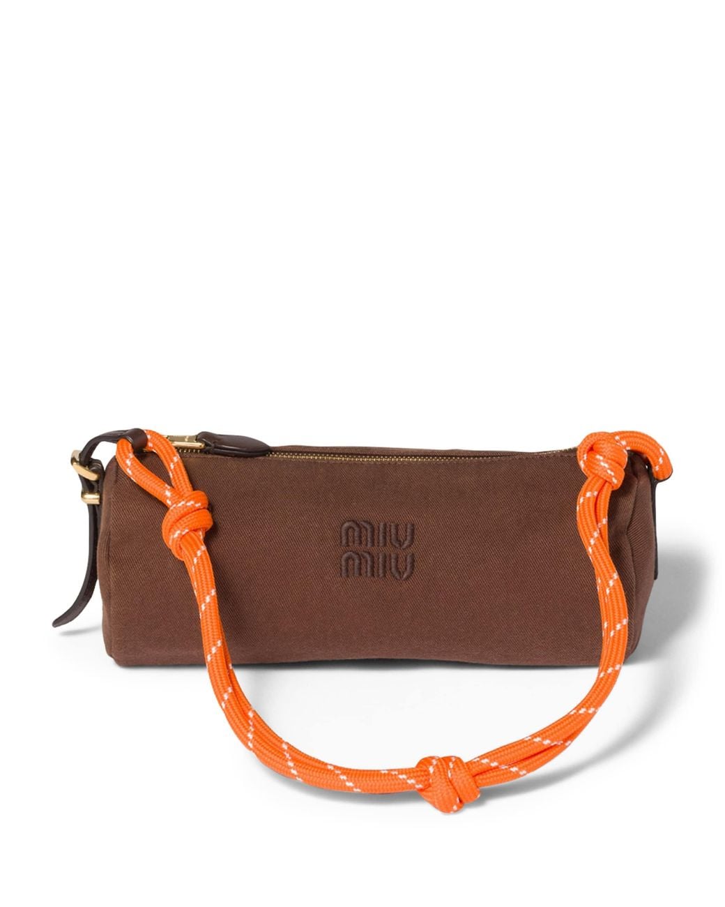 Miu Miu Brown Gabardine Pouch