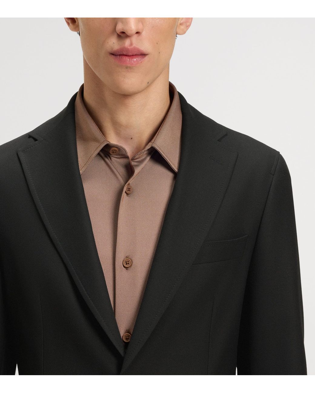 Boss Black Single-Breasted Slim Blazer for men