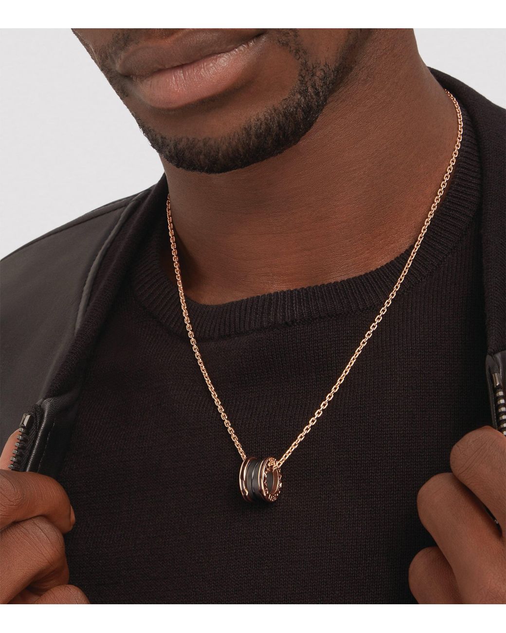 BVLGARI Metallic And Ceramic B.Zero1 Necklace
