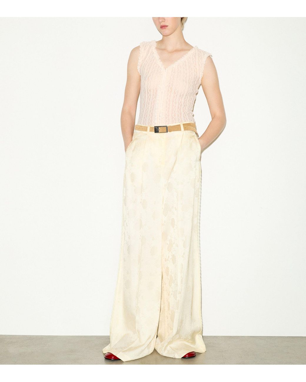 MAX&Co. Natural Lace Tank Top