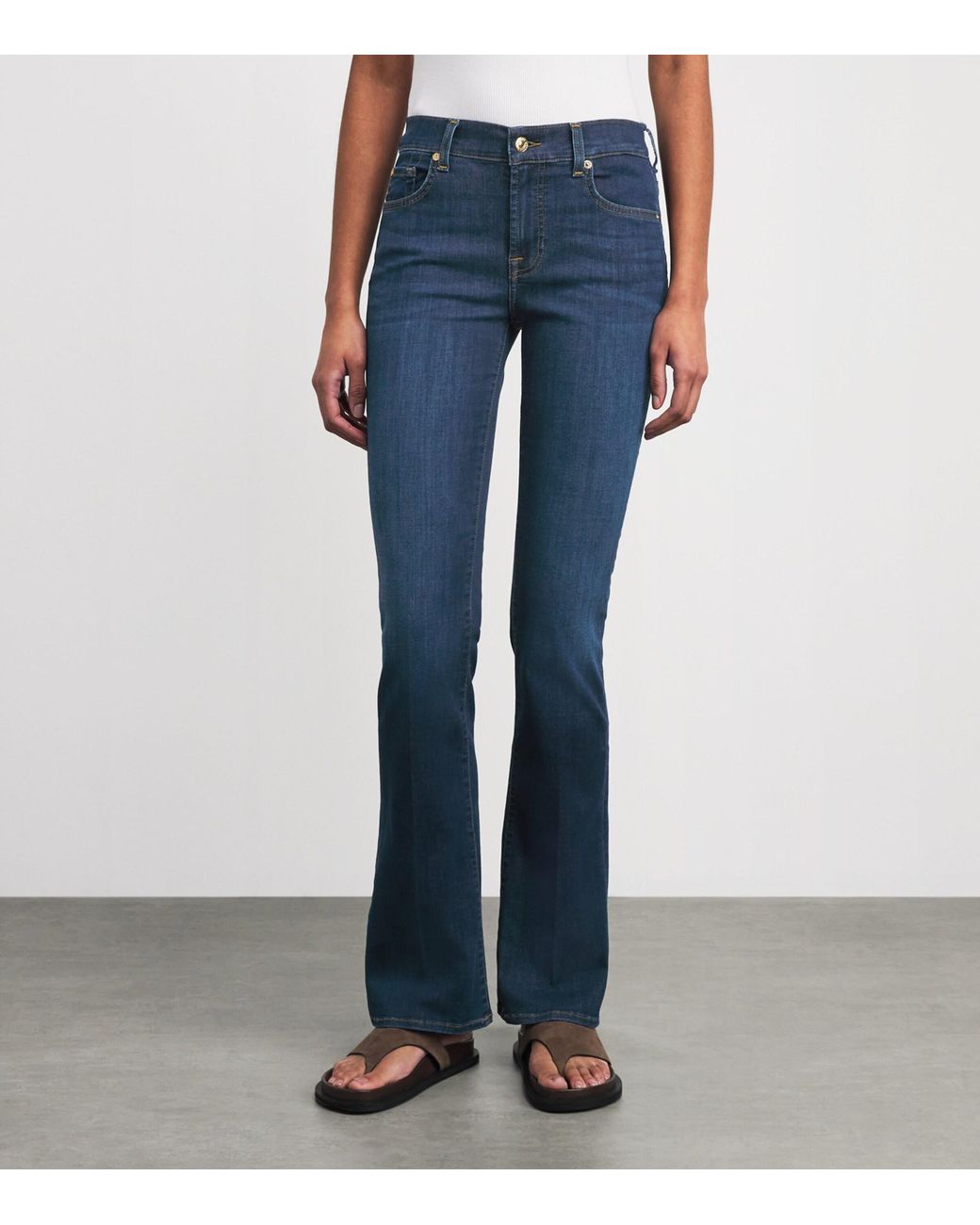 7 For All Mankind Blue Bair Bootcut Jeans