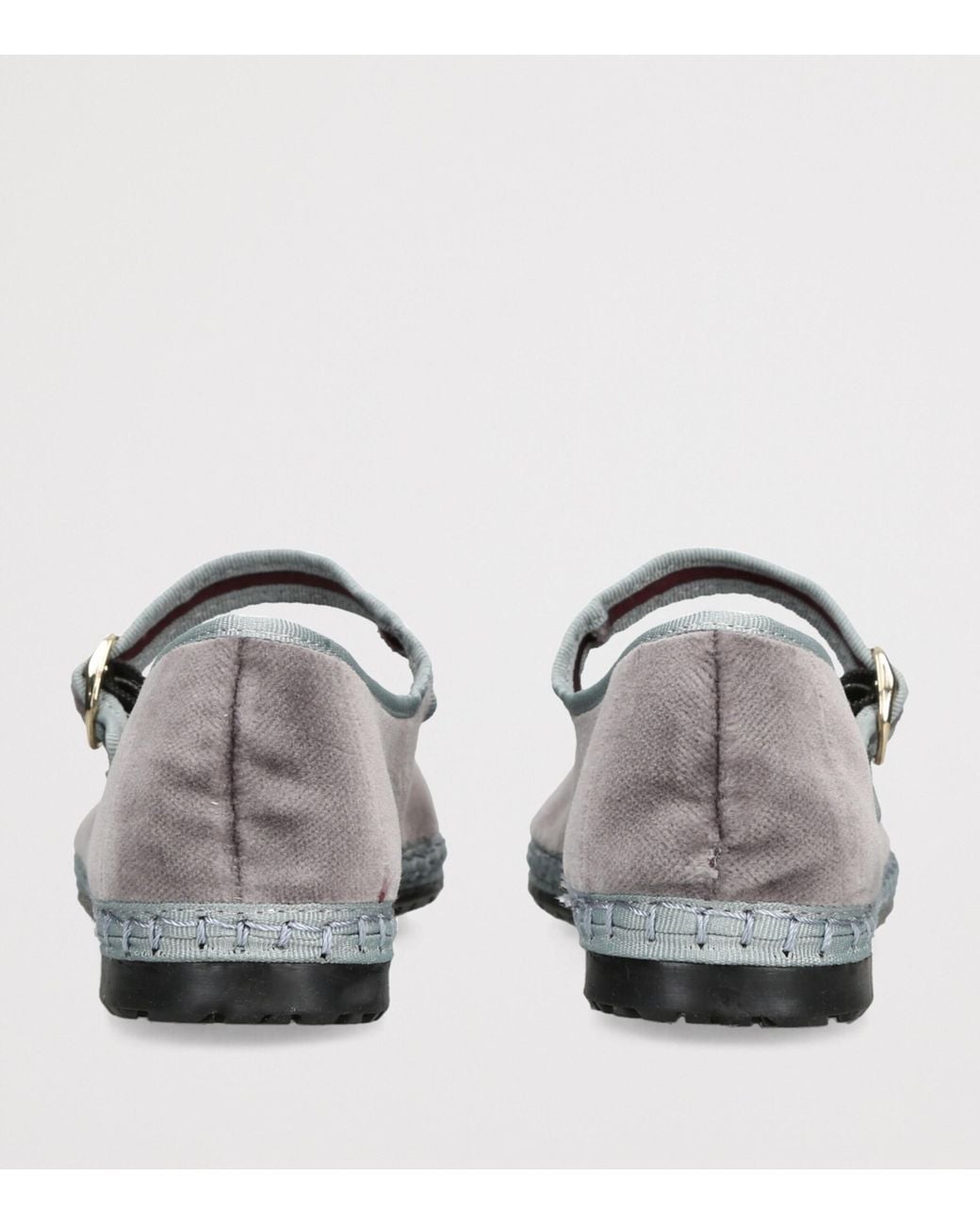 Flabelus White Velvet Sampson Mary Janes