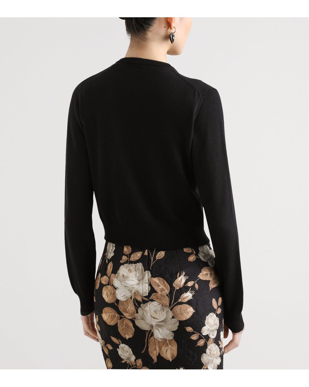 Dolce & Gabbana Black Cashmere Cardigan