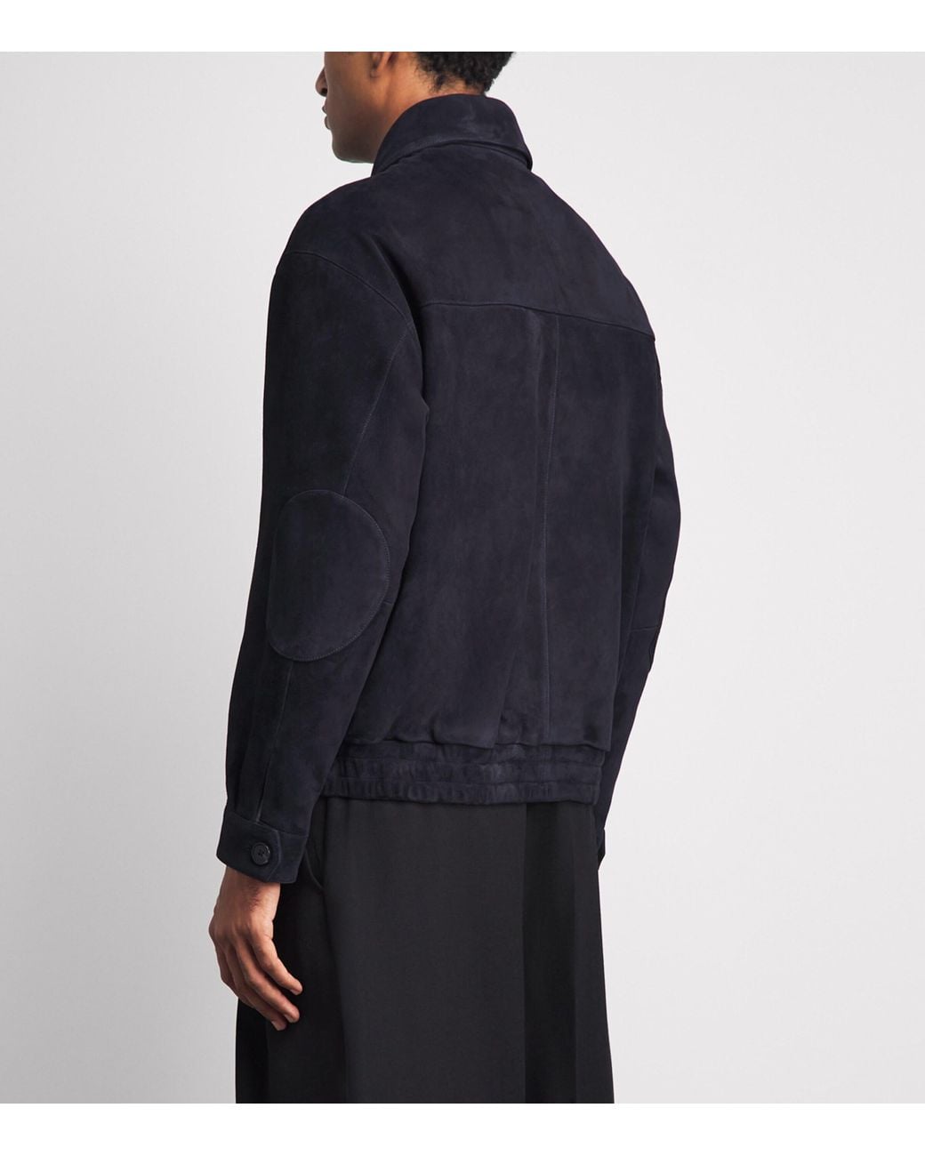 Arma Blue Lamb Suede Plato Jacket for men