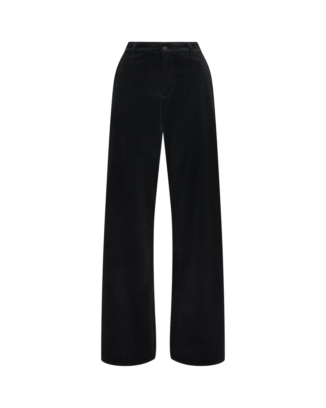 7 For All Mankind Black Velvet Lotta Trousers