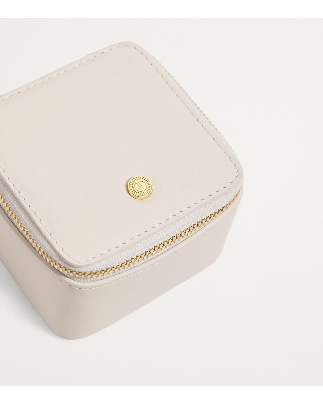 Harrods Natural Smooth Leather Trinket Box for men