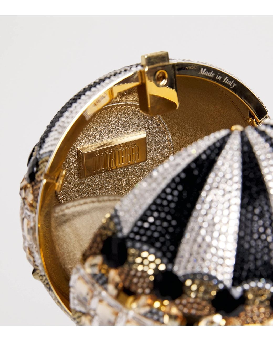Judith Leiber Metallic Embellished Hot Air Balloon Clutch Bag