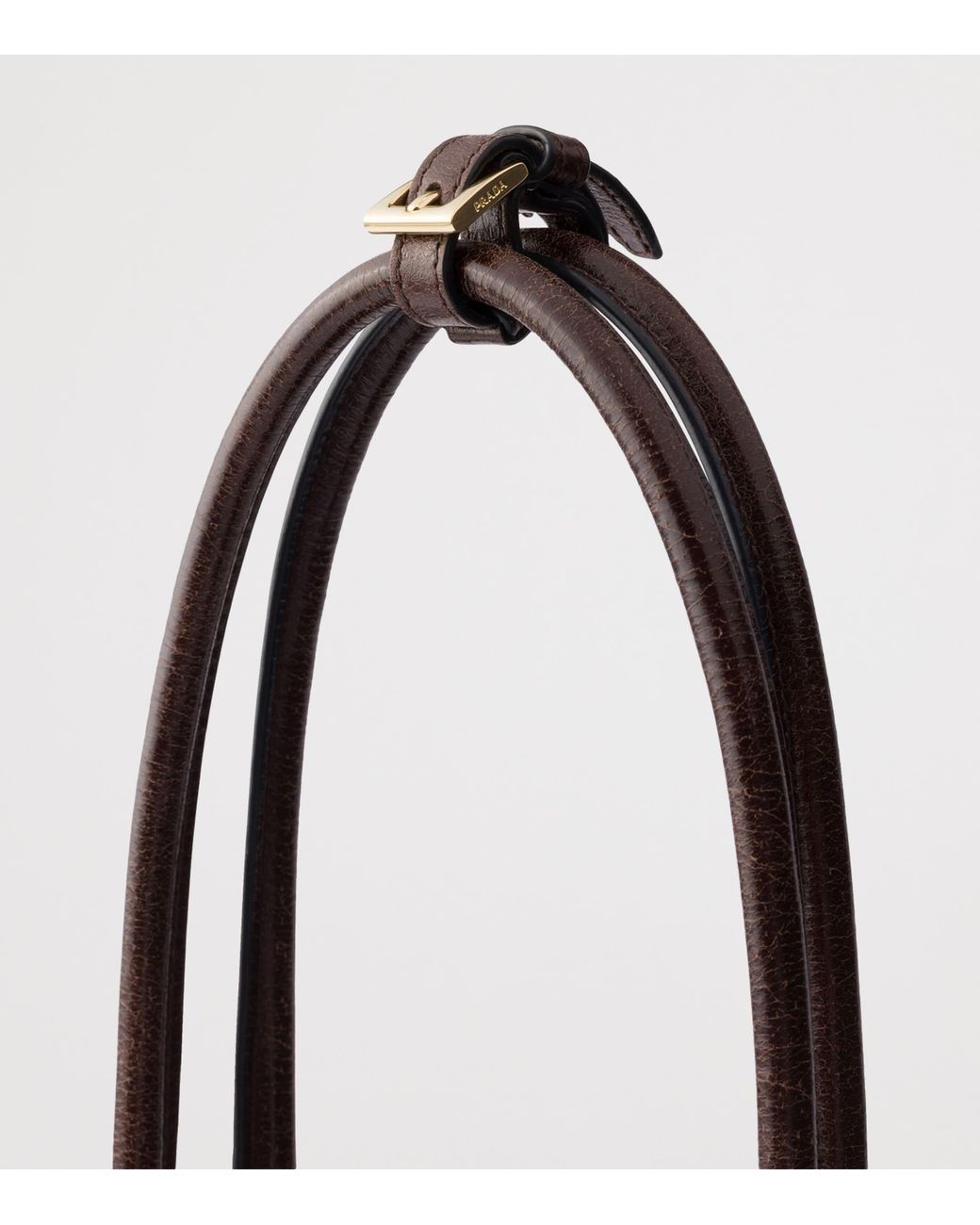 Prada Brown Extra Large Leather Bonnie Shoulder Bag