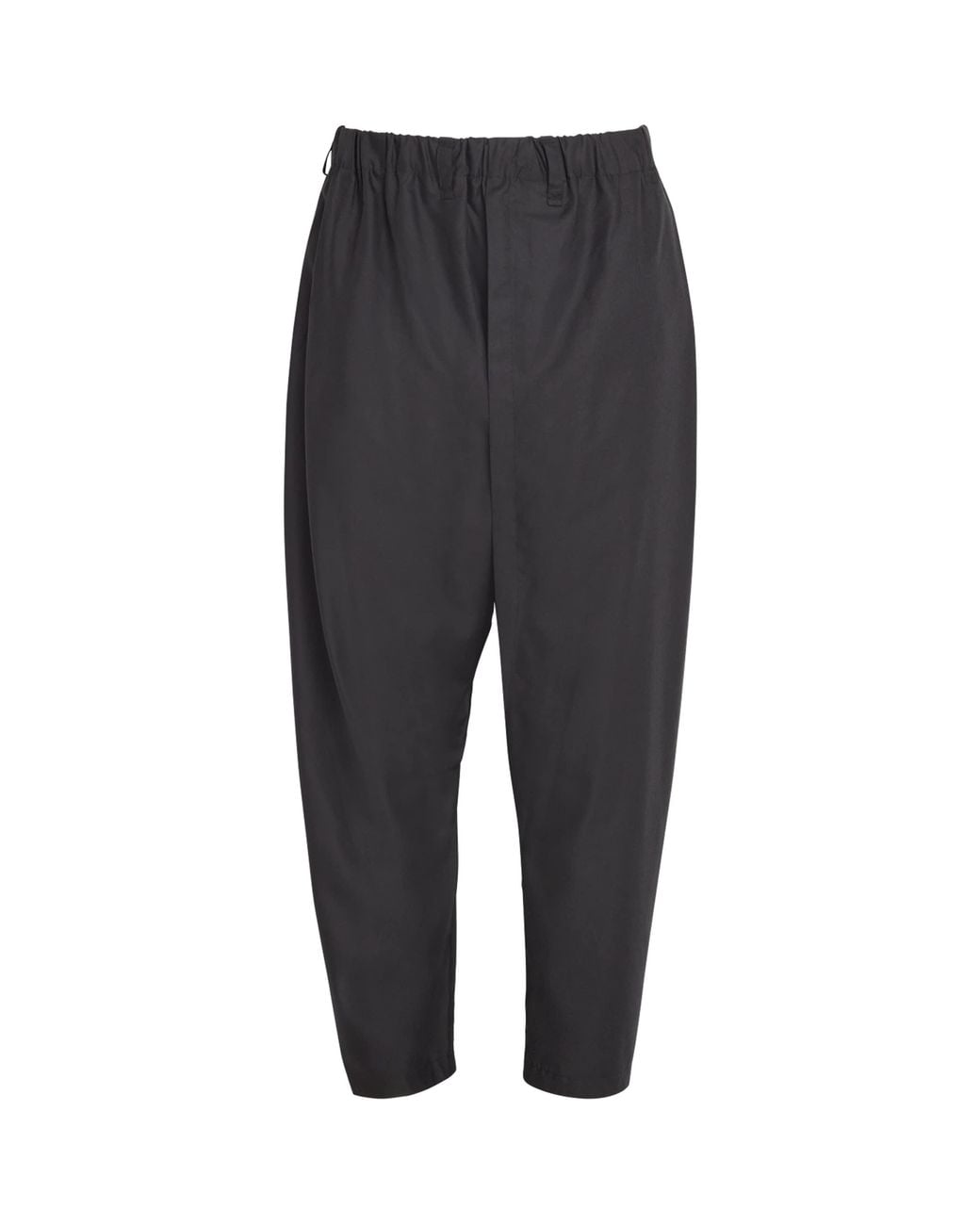 IM MEN Black Swing Tapered Trousers for men