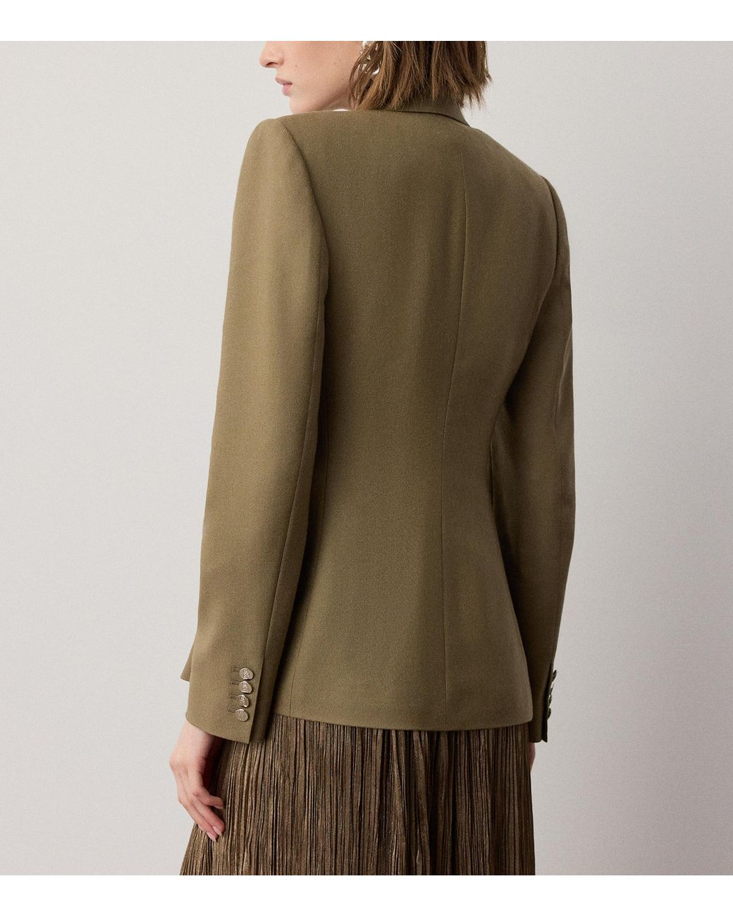 Ralph Lauren Green Cashmere Camden Jacket