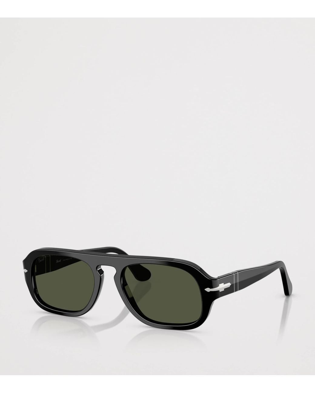Persol Green Square Pilot Sunglasses