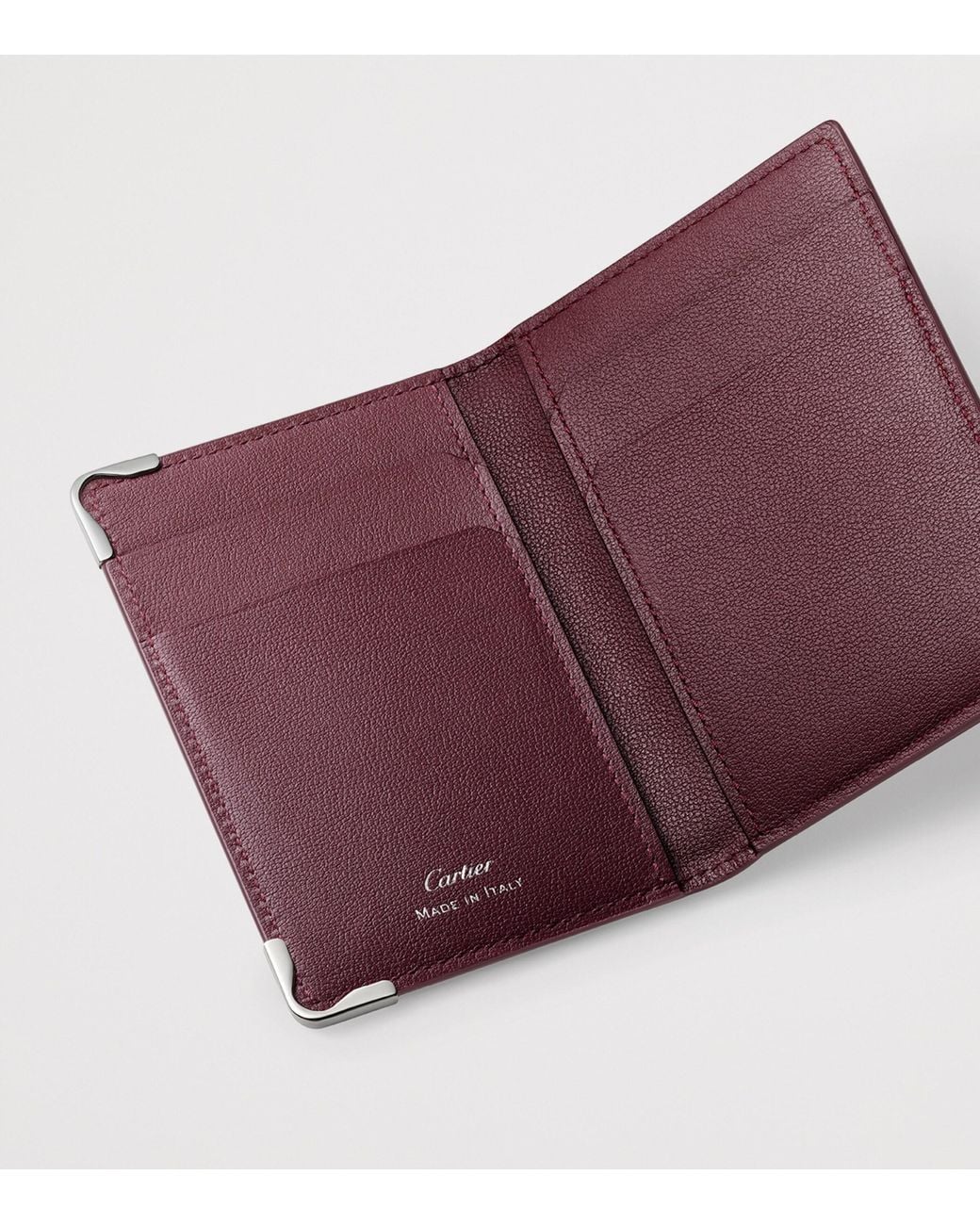 Cartier Blue Leather Must De Card Holder for men