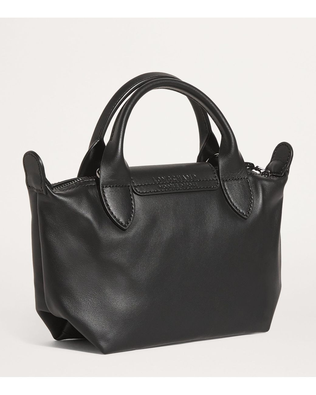 Longchamp Black Extra-Small Leather Le Pliage Xtra Handbag