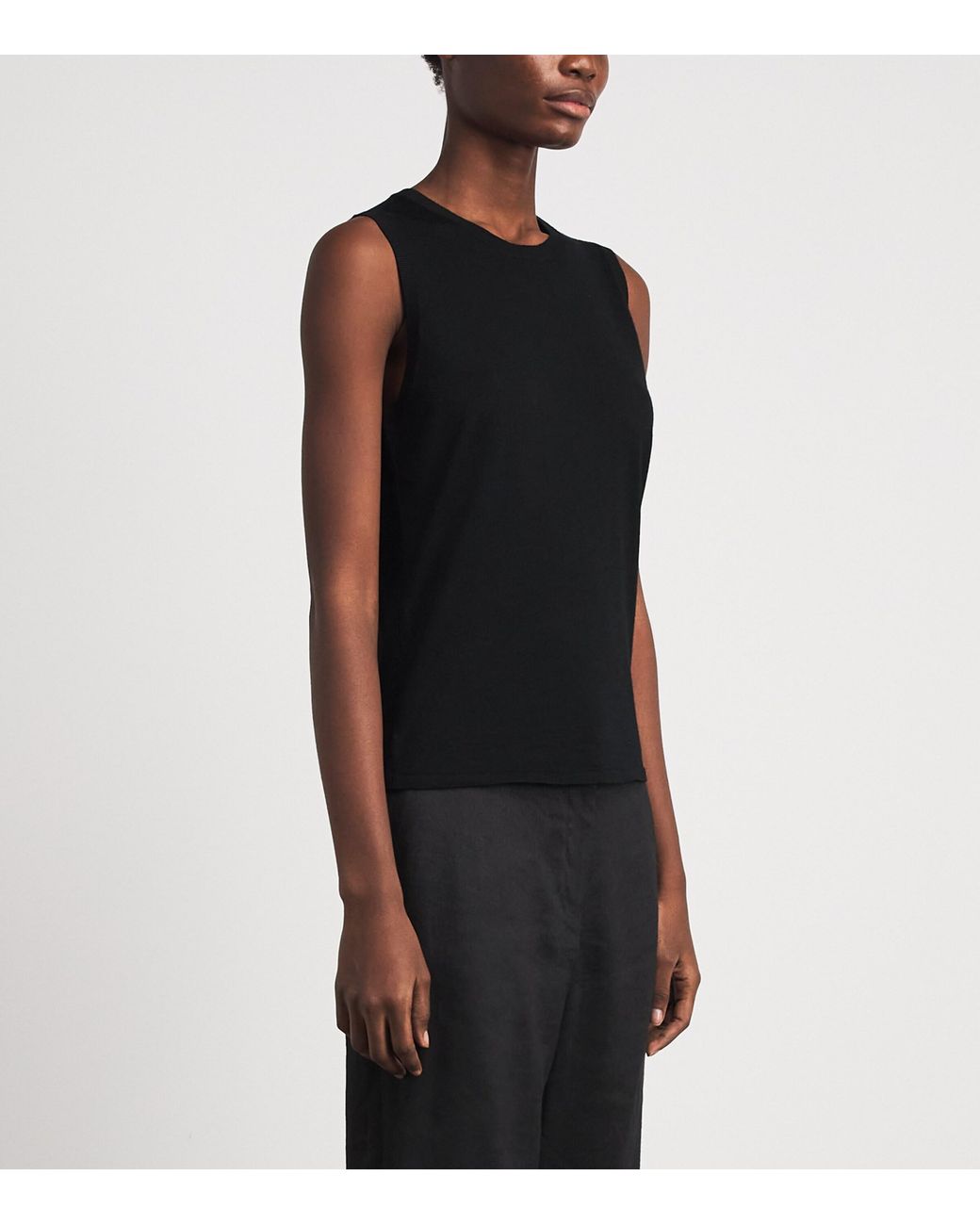 Theory Black Wool Tank Top