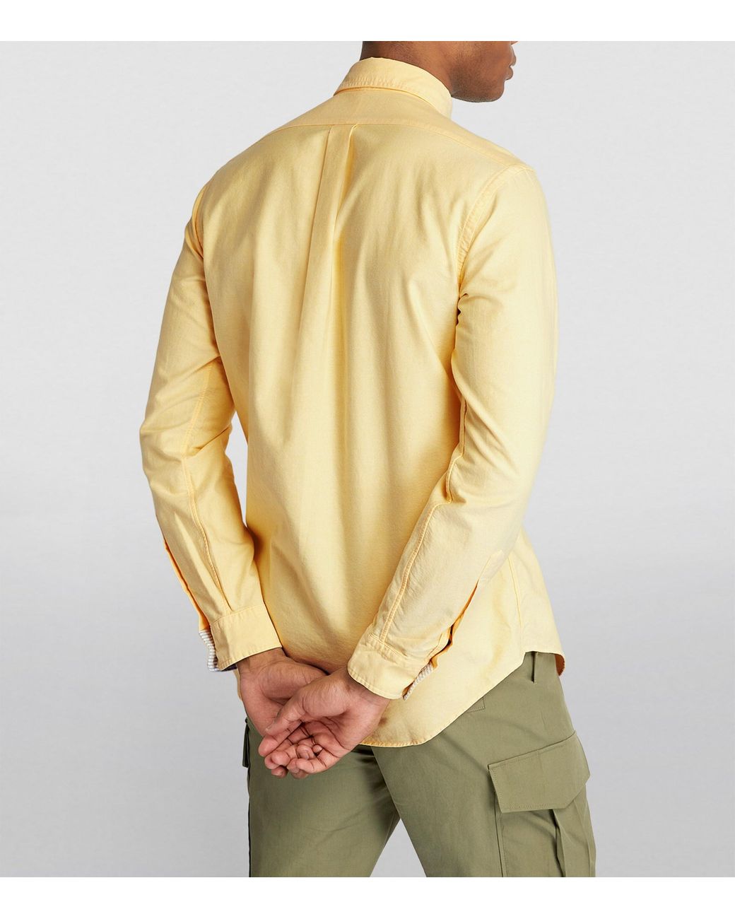 Polo Ralph Lauren Yellow Cotton Oxford Shirt for men