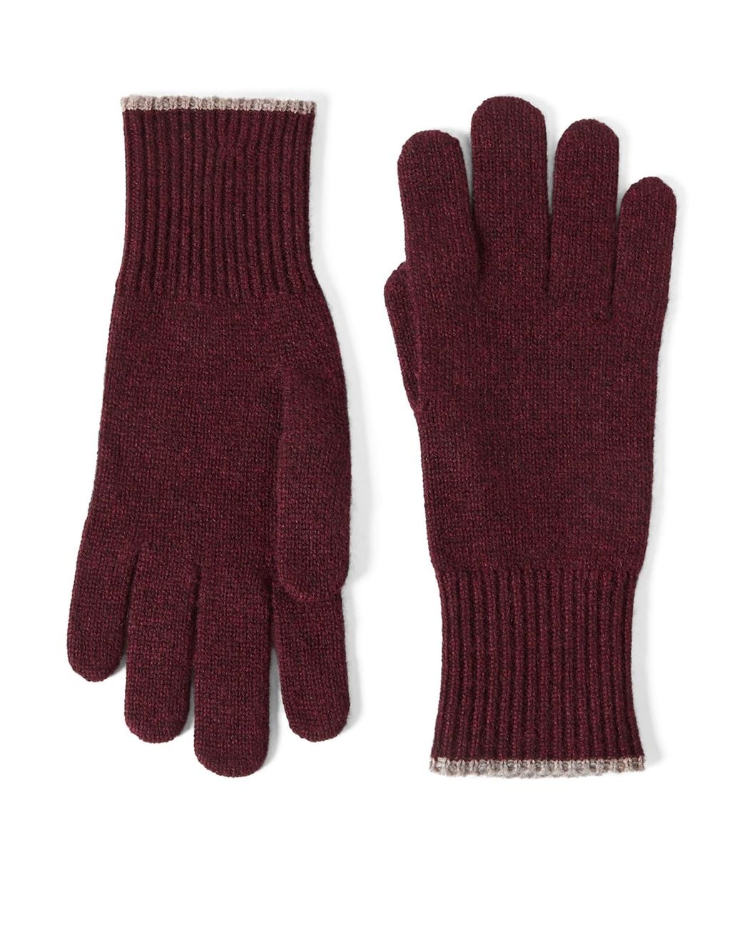Brunello Cucinelli Purple Cashmere Gloves