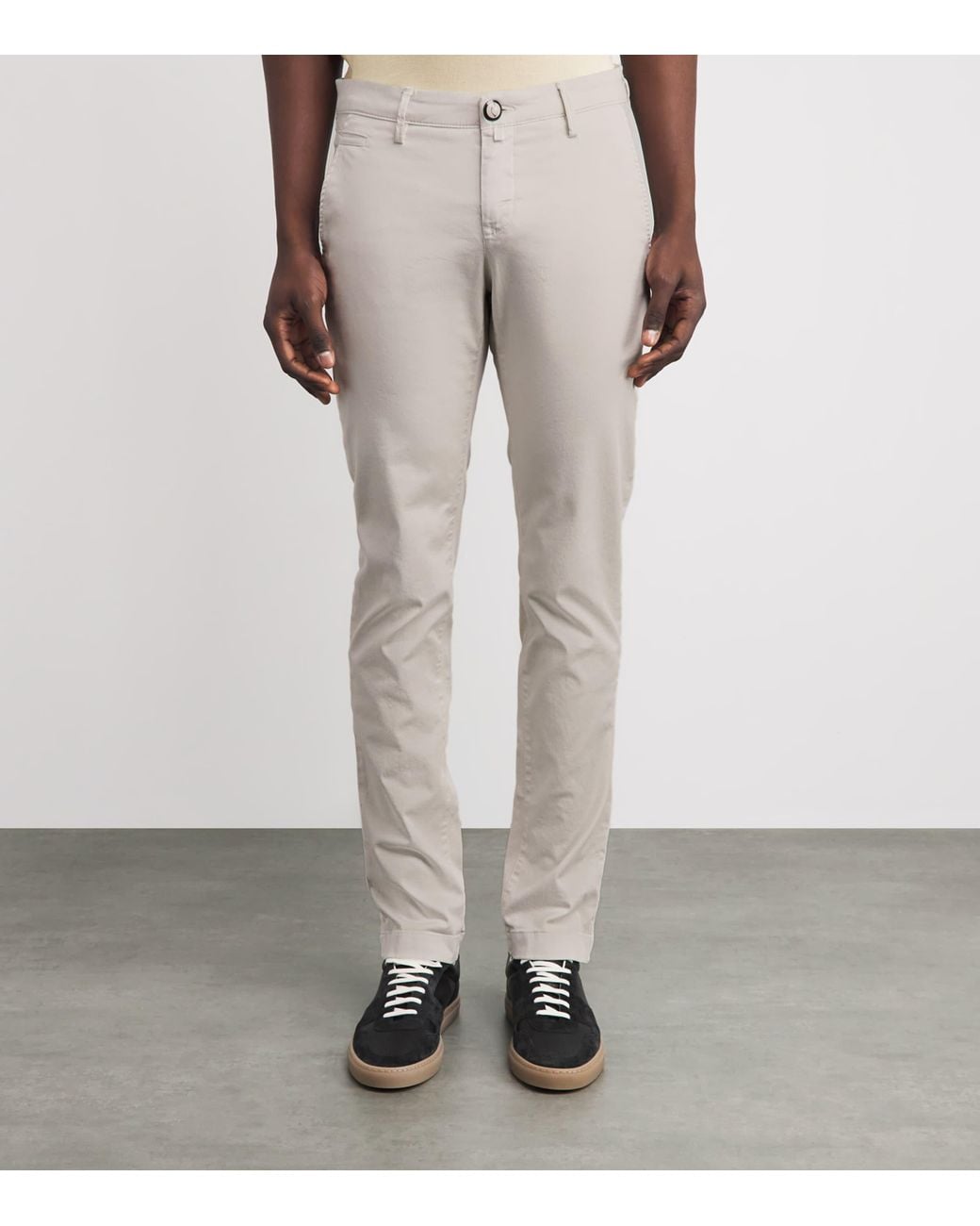Jacob Cohen White Bobby Slim Chinos for men