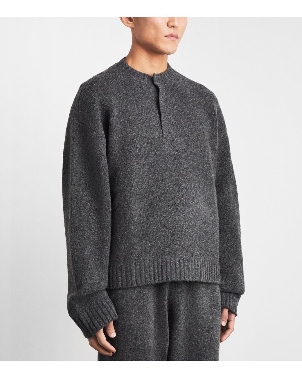 Represent Gray Wool-Blend Ramone Sweater for men