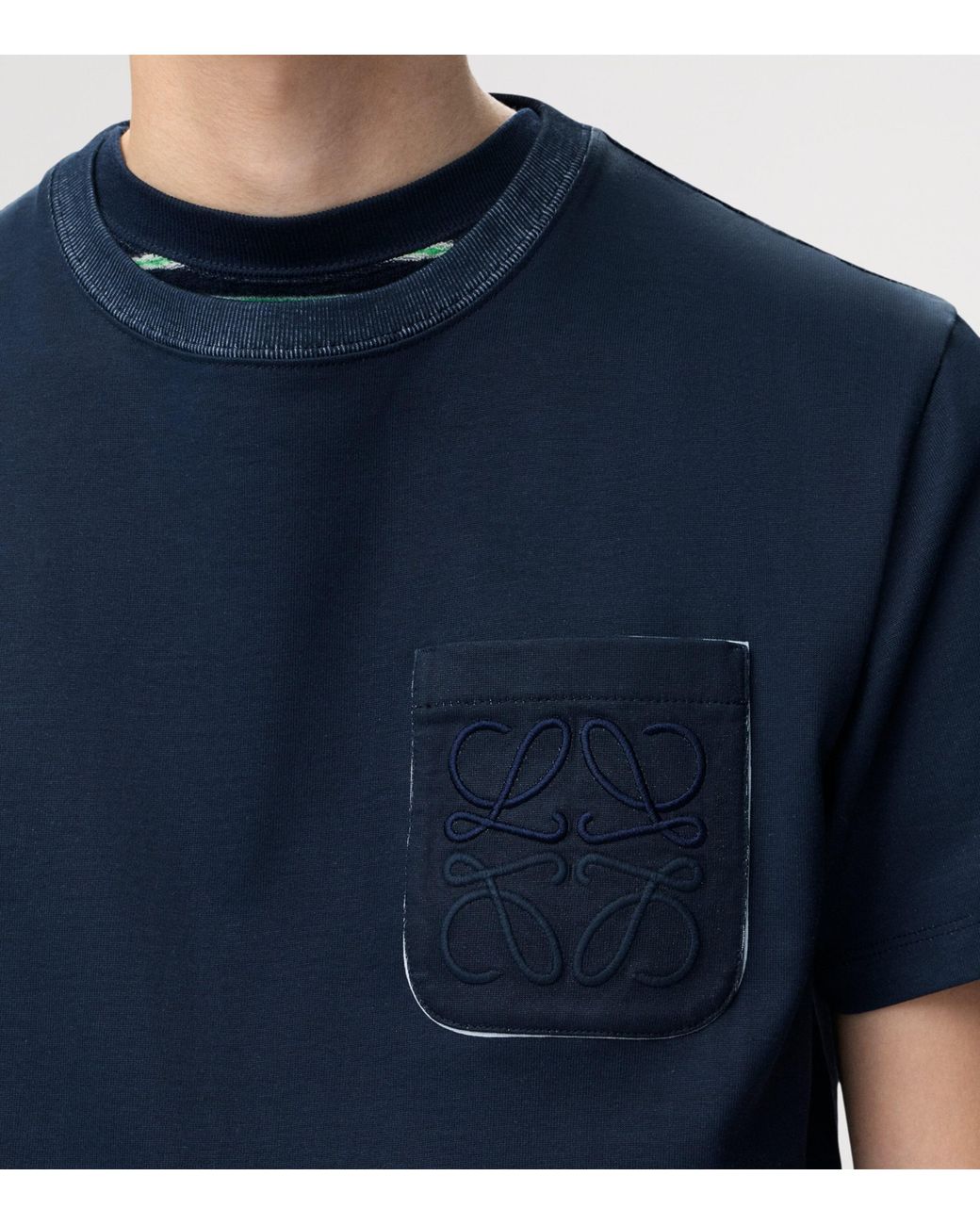 Loewe Blue Pocket Anagram T-Shirt for men