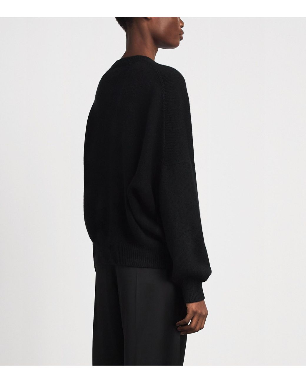 Khaite Black Cashmere Margaux Sweater