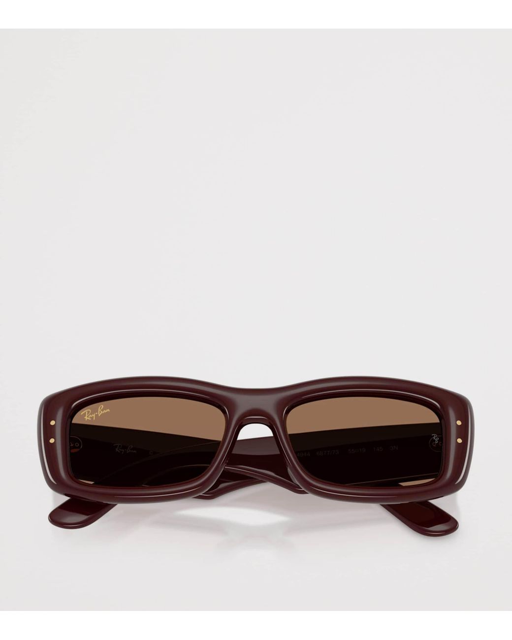 Ray-Ban Brown Kiliane Puffer Rectangle Sunglasses