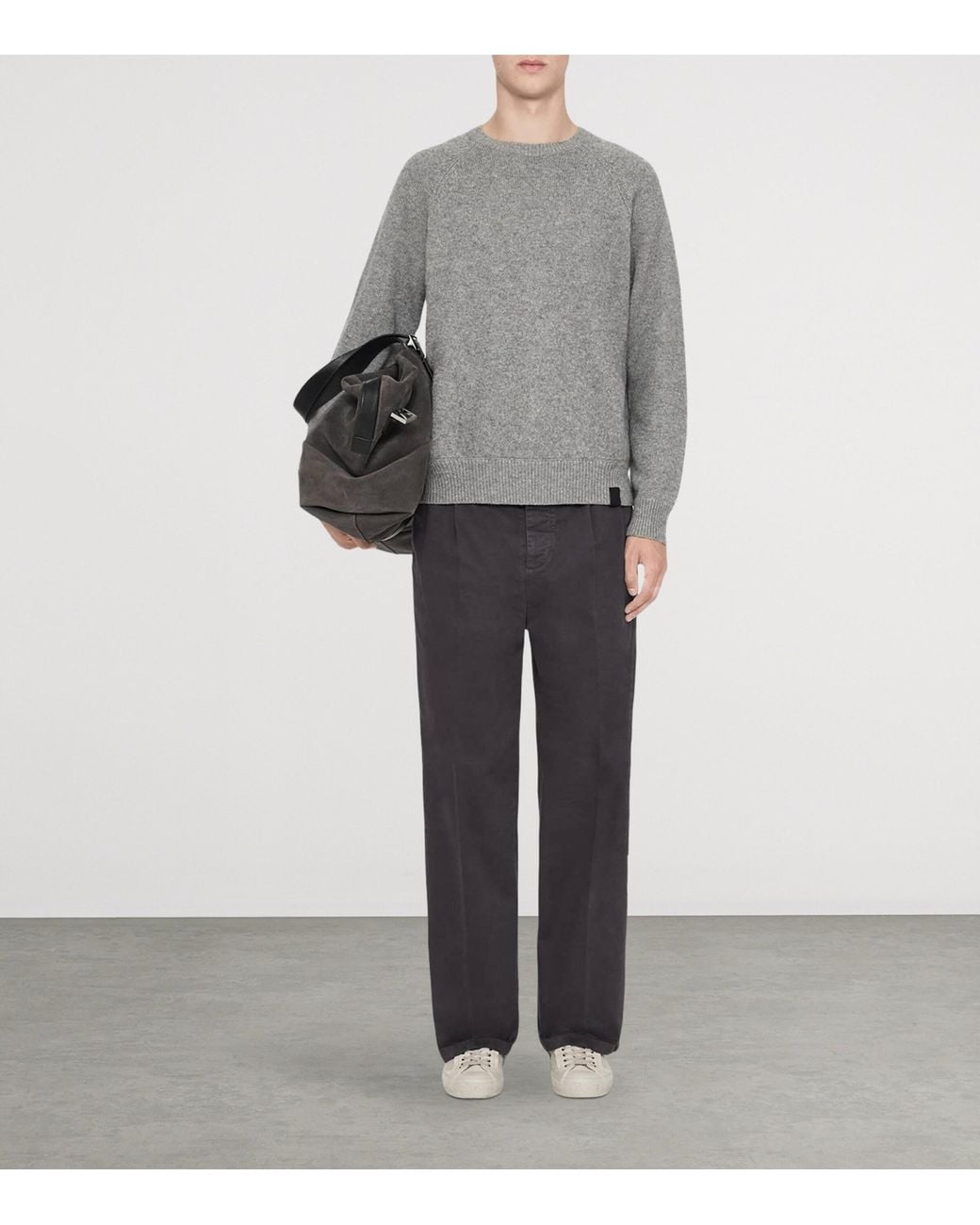 AllSaints Blue Aston Straight-Leg Chinos for men