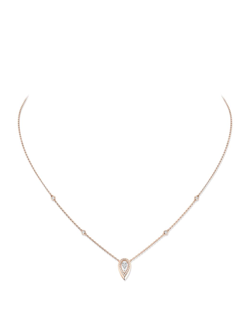 Messika Natural Fiery And Diamond Pendant Necklace
