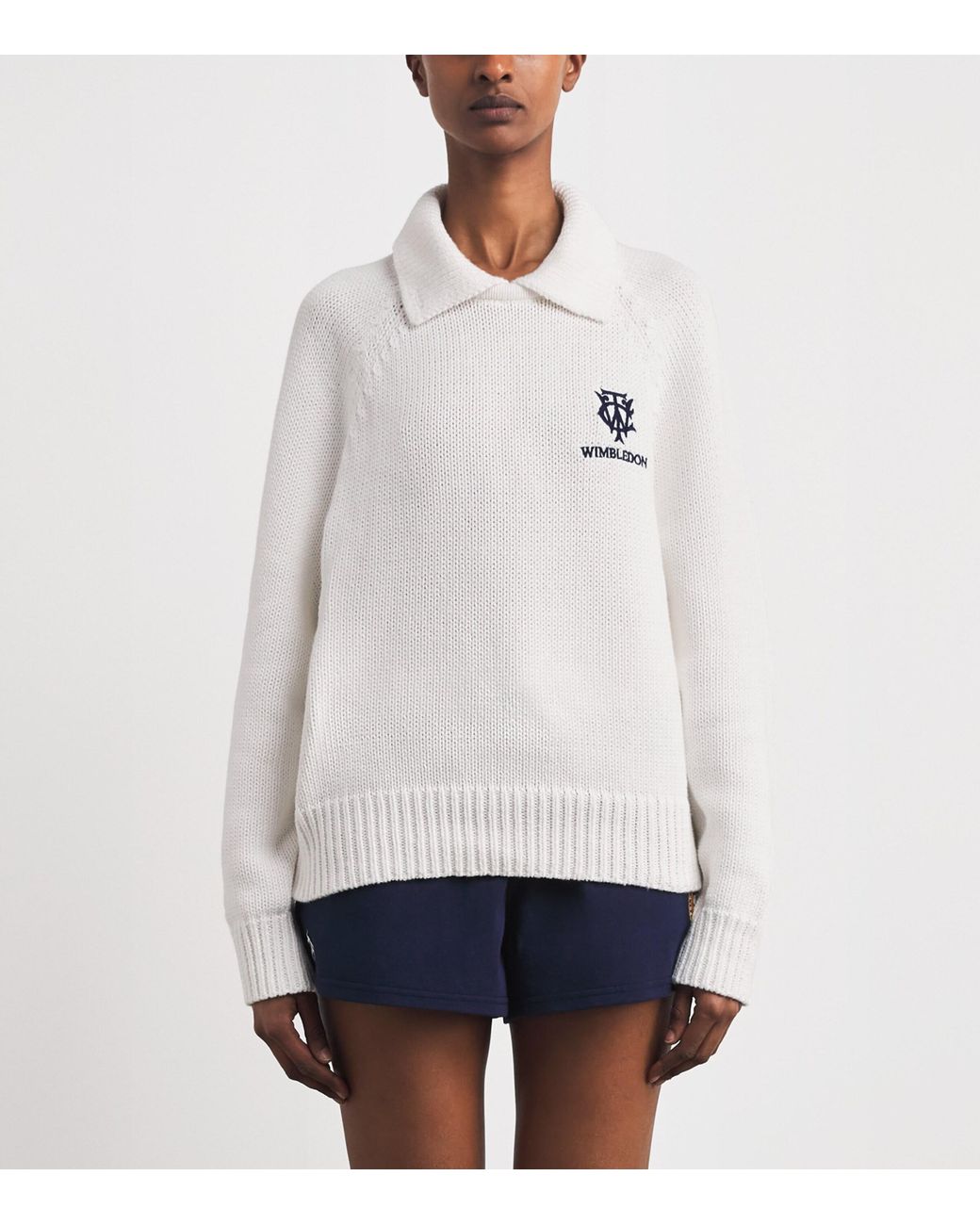 Polo Ralph Lauren White X Wimbledon Cotton Polo Sweater