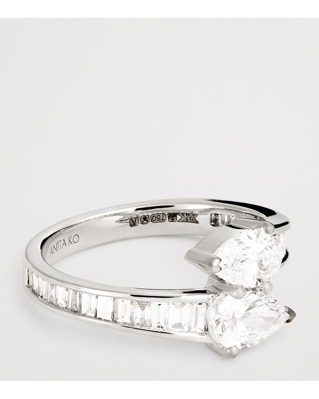 Anita Ko White And Diamond Saturn Ring