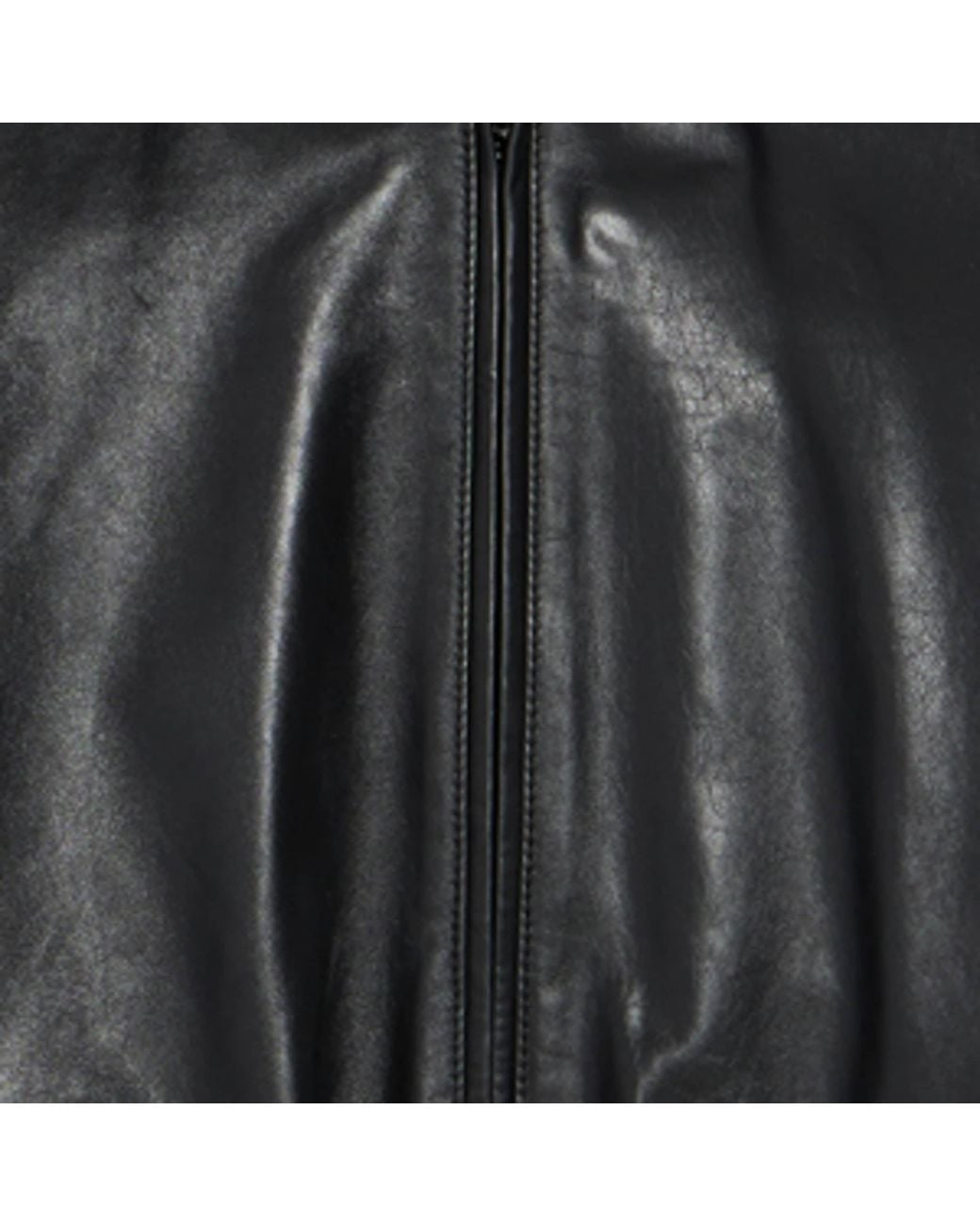Balenciaga Black Leather Harrington Jacket for men