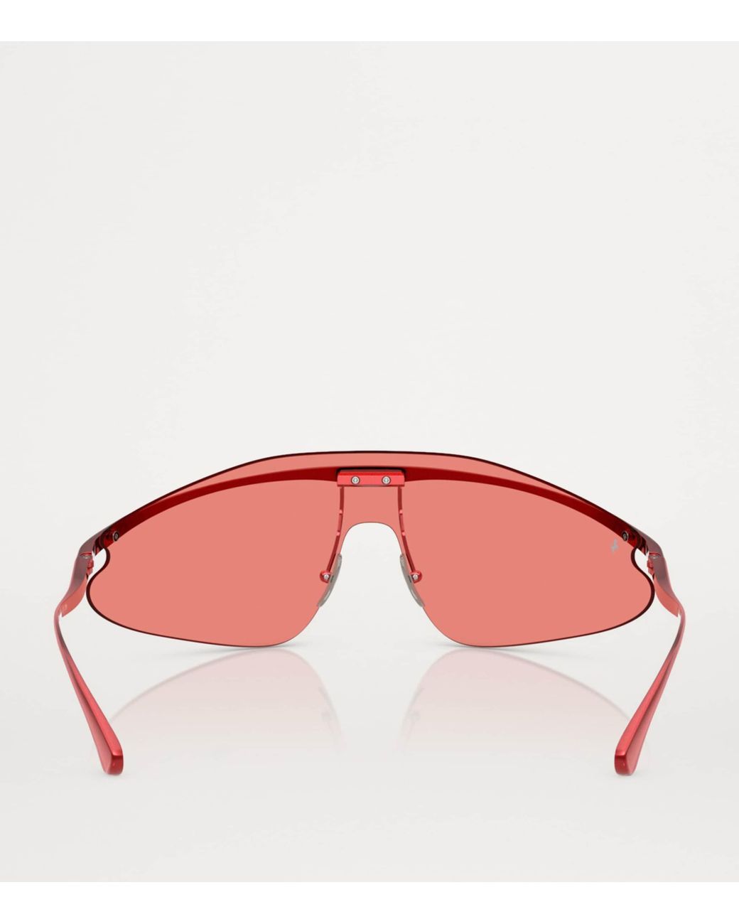 Ferrari Pink Metal Irregular Sunglasses
