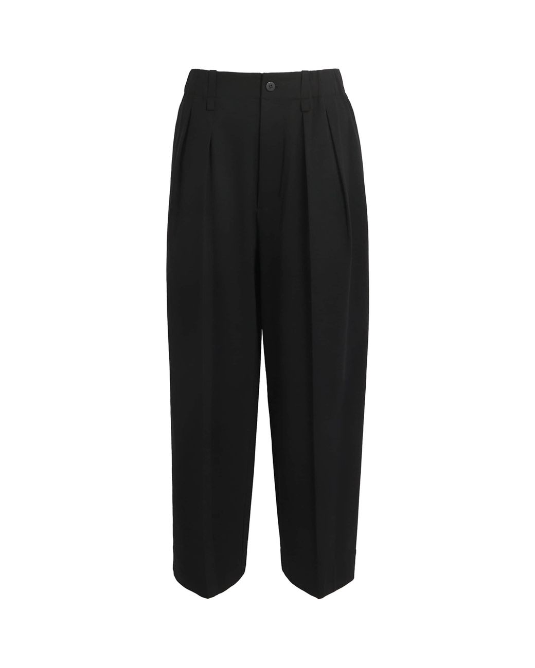 Issey Miyake Black Cotton-Blend Simple Ensemble Trousers