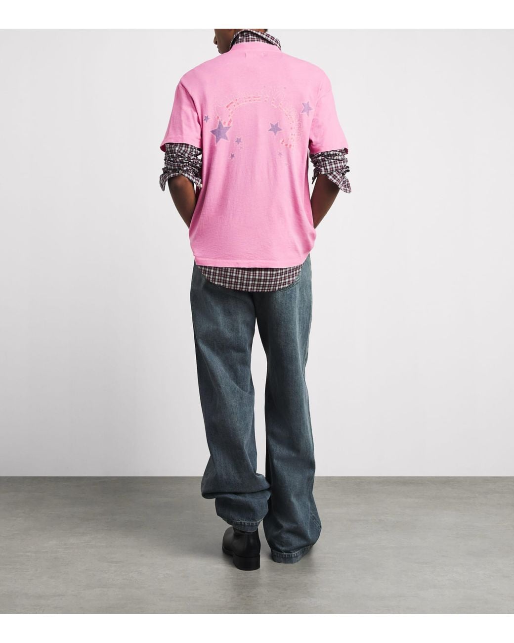 CHERRY LA Pink Cotton Country Classic T-Shirt for men