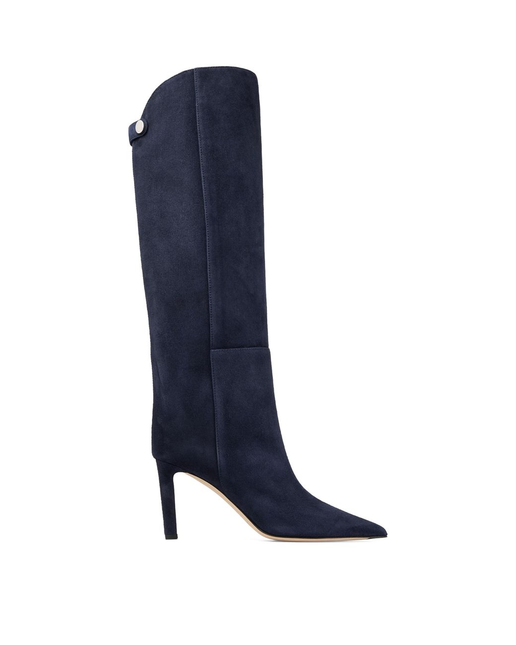 Jimmy Choo Blue Alizze 85 Suede Knee-High Boots