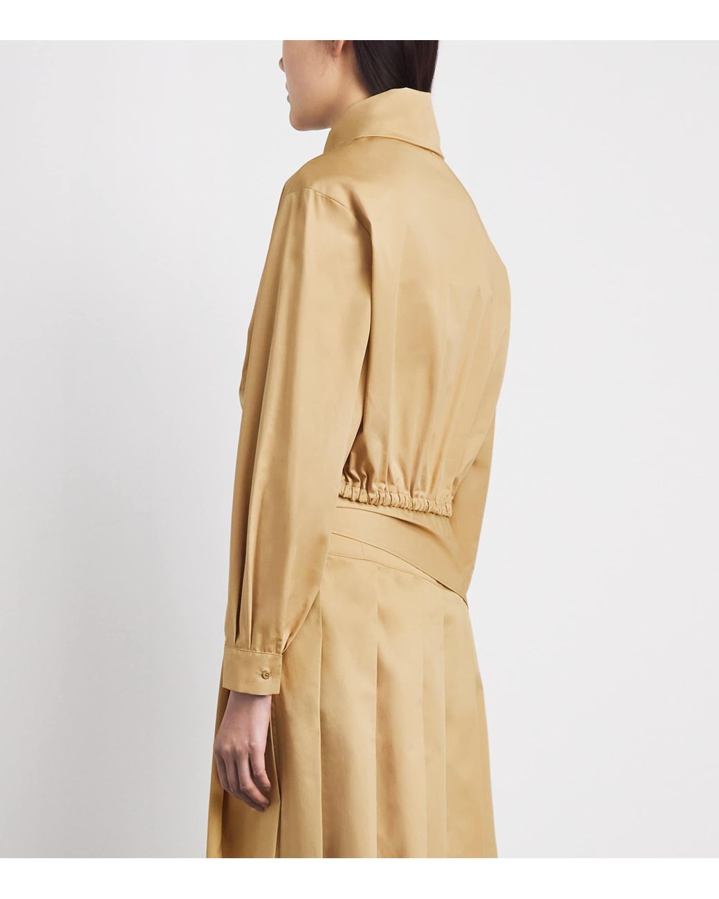 Claudie Pierlot Natural Cotton Cropped Shirt
