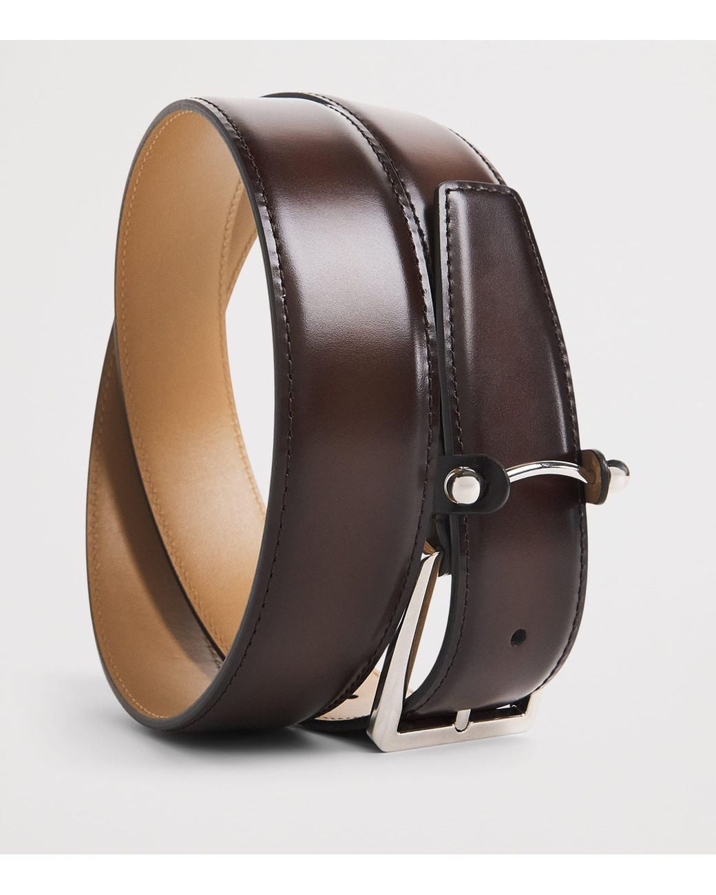 Christian Louboutin Brown Chambeliss Leather Belt for men