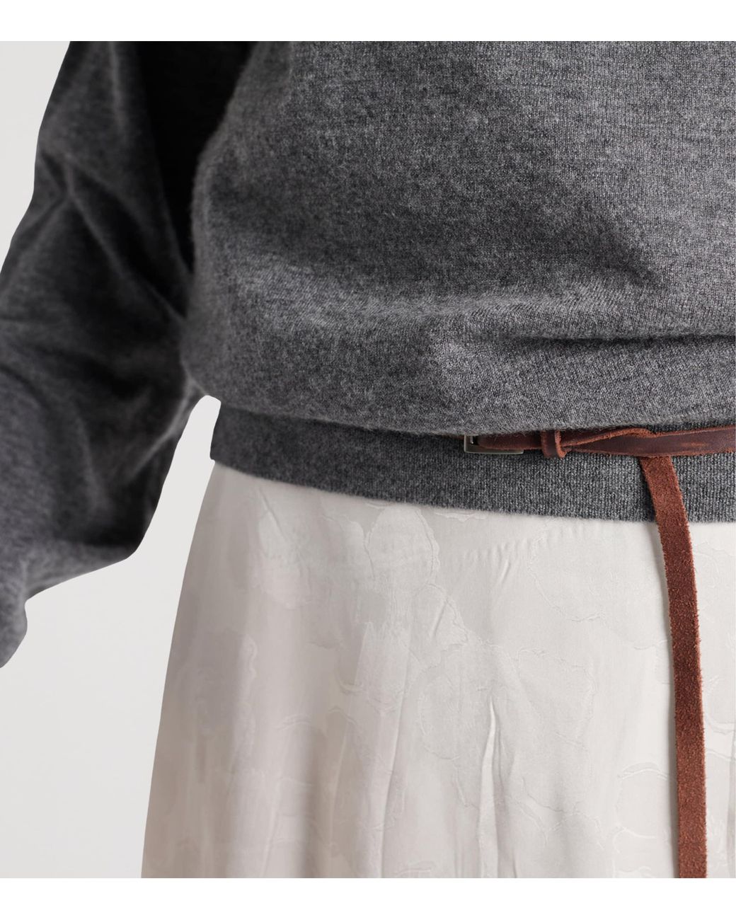Prada Gray Cashmere Sweater