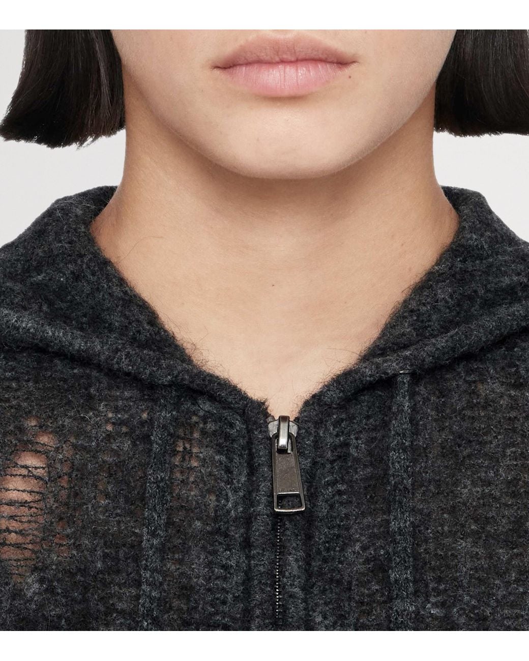 AllSaints Black Mabel Hoodie