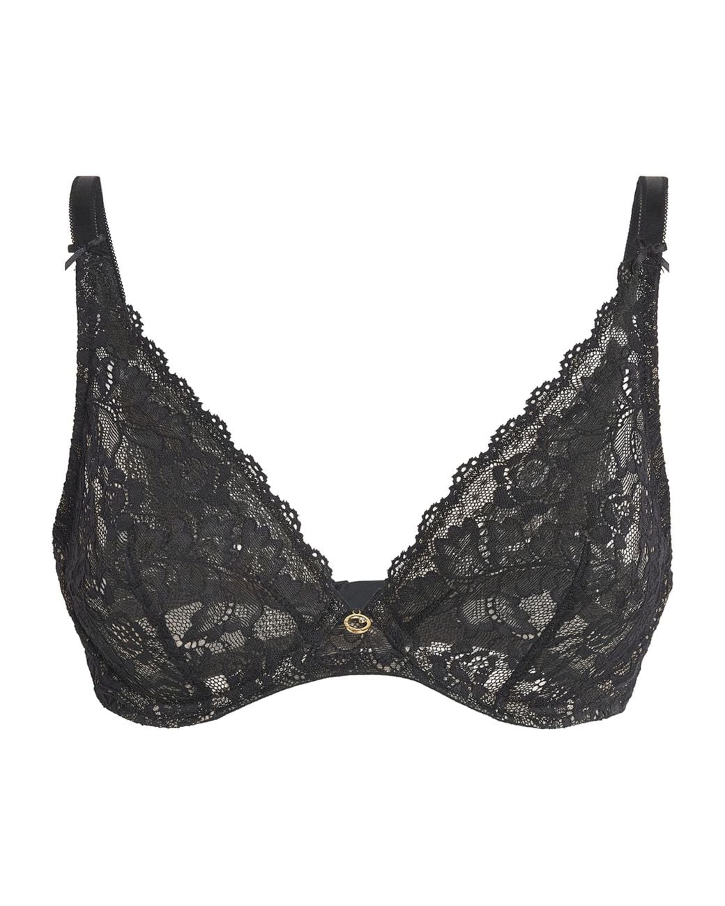 Aubade Black Lace Rosessence Triangle Bra