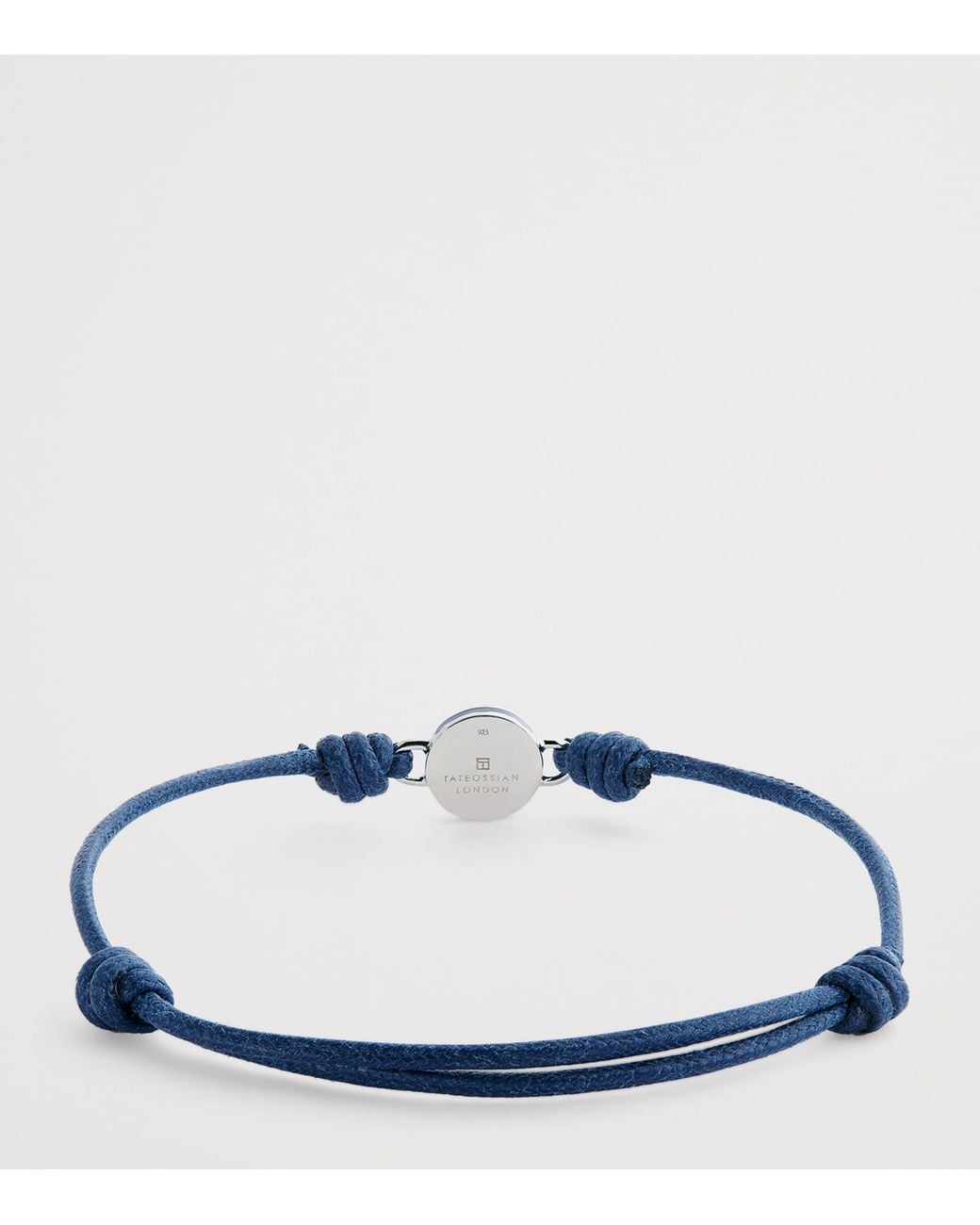 Tateossian Blue Macrame Milos Evil Eye Bracelet for men