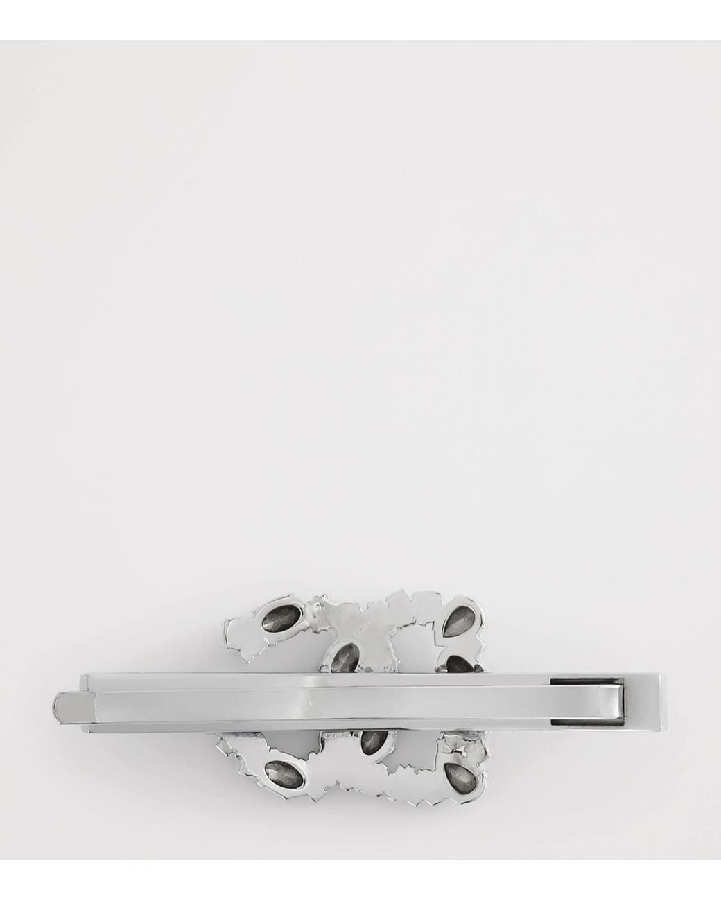 Dolce & Gabbana White Diamanté Dg Hair Clip