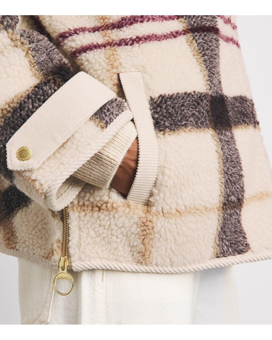 Barbour Multicolor Fleece Tartan Hazelwood Jacket