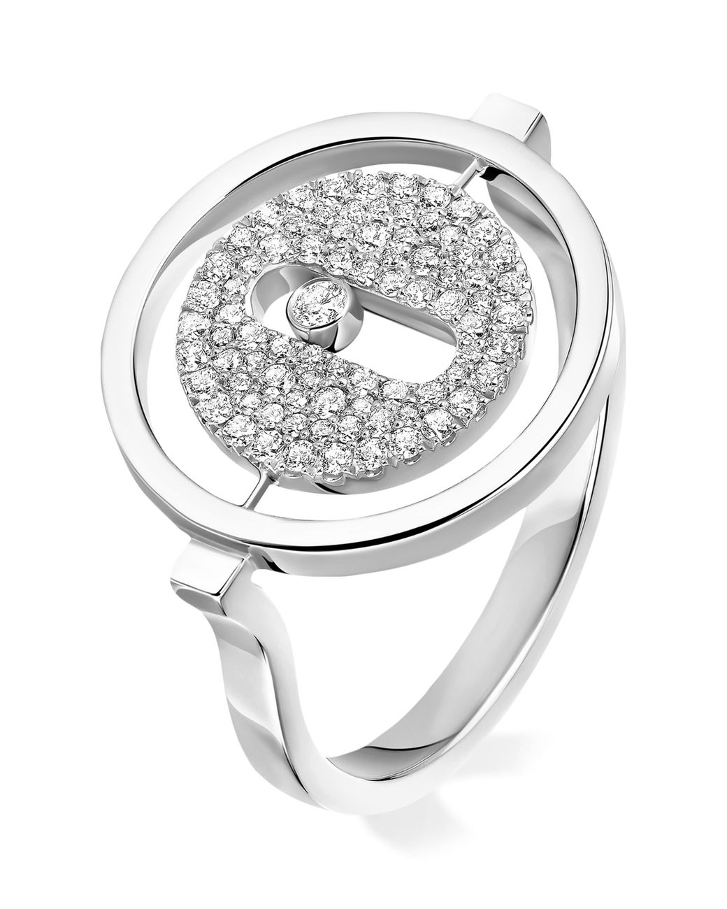Messika White Lucky Move And Diamond Ring