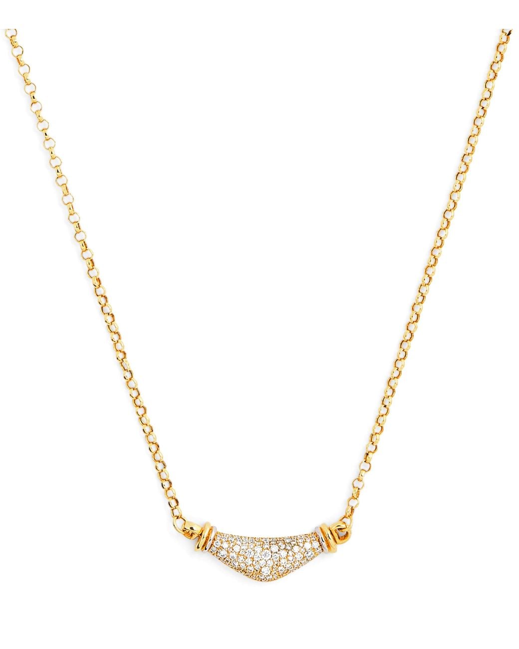 L'Atelier Nawbar Metallic And Diamond Lot N*93 Karma Necklace