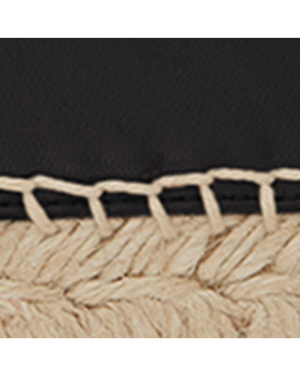Saint Laurent Black Leather Espadrilles