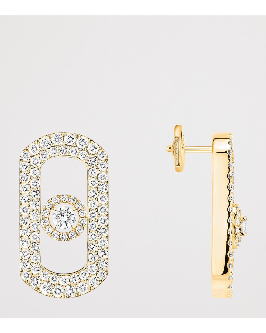 Messika Metallic So Move And Diamond Pavé Earrings