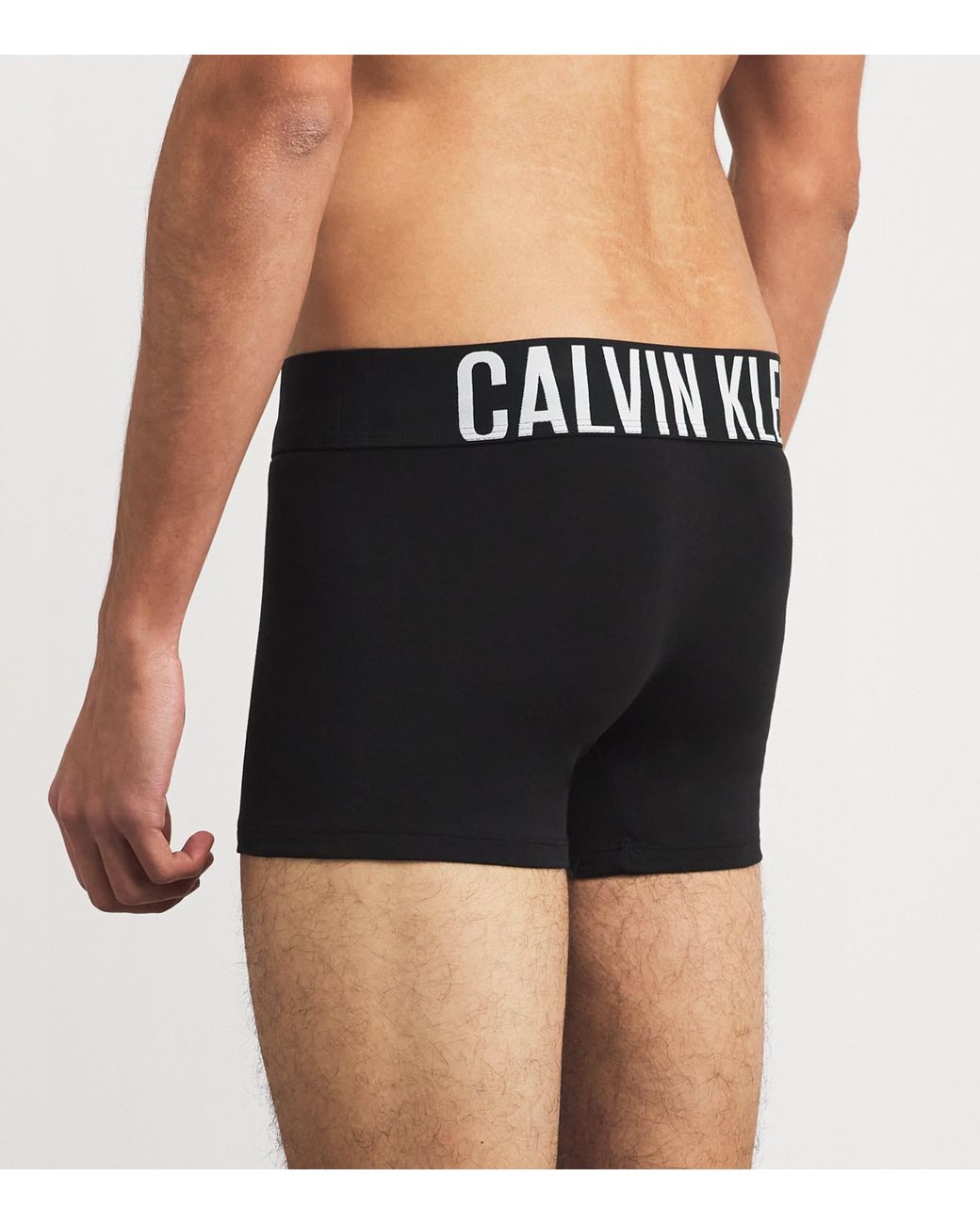 Calvin Klein Black Stretch-Cotton Intense Power Trunks for men